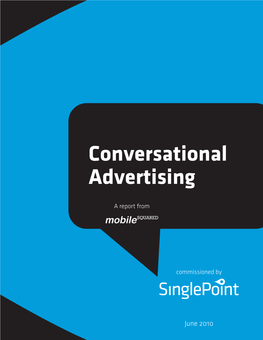 Conversational Advertising?