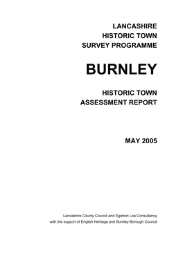Lancashire Historic Town Survey Programme