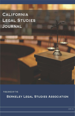 California Legal Studies Journal Spring 2013