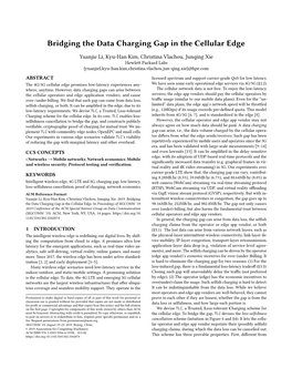 Bridging the Data Charging Gap in the Cellular Edge