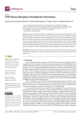 TNF Decoy Receptors Encoded by Poxviruses