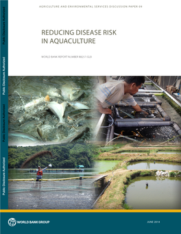 Reducing Disease Risk in Aquaculture