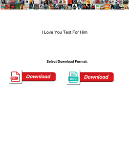 I Love You Text for Him