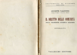 Il Diritto Delle Miuiti Nella Tradizione Giuridica Albanese