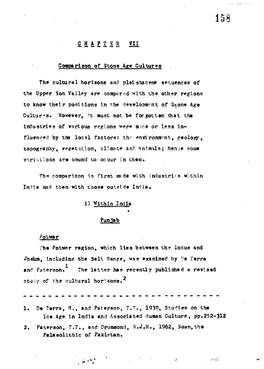 C H a P T E R VII Comparison of Stone Age Cultures the Cultural