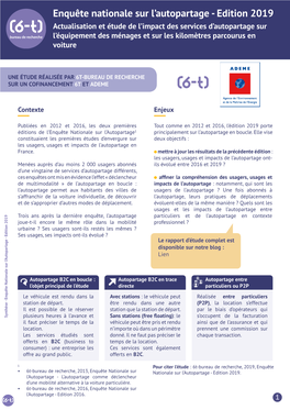 Télécharger La Synthèse De L'enquête Nationale Sur L'autopartage 2019