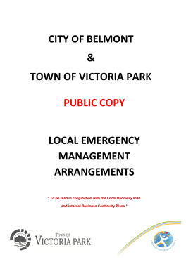 City of Belmont & Town of Victoria Park Public Copy