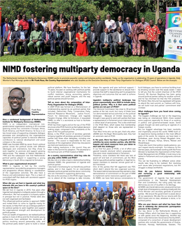 NIMD Fostering Multiparty Democracy in Uganda