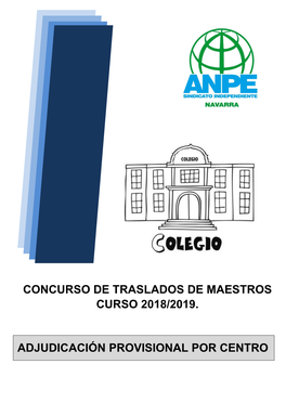 Concurso De Traslados De Maestros Curso 2018/2019