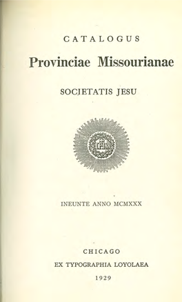 Provinciae Missourianae