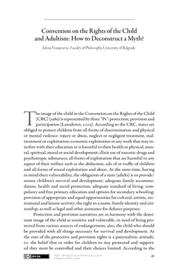 Šolsko Polje, XXXI, 2020, 3-4: Convention on the Rights of the Child