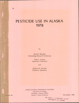 Pesticide Use in Alaska 1978