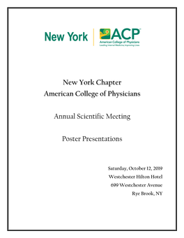 New York Chapter American College of Physicians Annual
