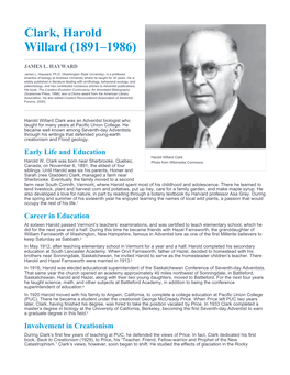 Clark, Harold Willard (1891–1986)