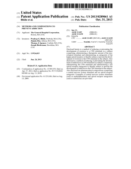 (19) United States (12) Patent Application Publication (10) Pub