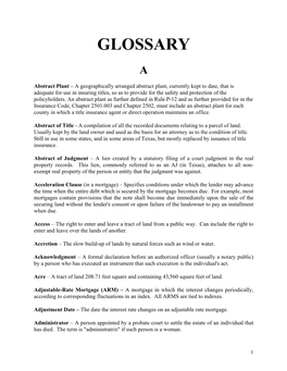 Get a Glossary of Terms Used in the Title Industry
