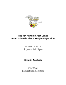 The 9Th Annual Great Lakes International Cider & Perry