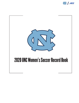 2020 UNC Women's Soccer Record Book