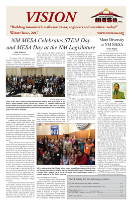 NM MESA Celebrates STEM Day and MESA Day at the NM Legislature