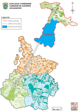 Légende Nestalas Uz Soulom Arcizans- Limites Cantonales Avant Villelongue Beaucens Limites Communales