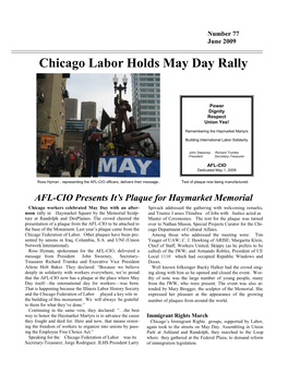 Chicago Labor Holds May Day Rally