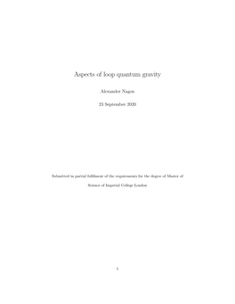 Aspects of Loop Quantum Gravity