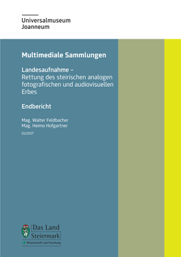 Endbericht Zur „Landesaufnahme“