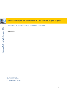 Economische Perspectieven Voor Rotterdam the Hague Airport