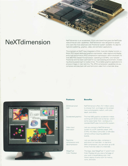 Nextdimension State-Of-The-Art Color Capabilities