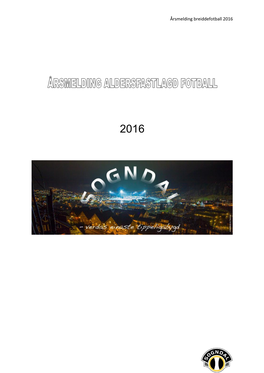 Årsmelding Breiddefotball 2016