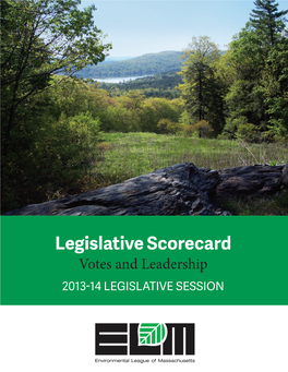 2013-2014 Legislative Scorecard