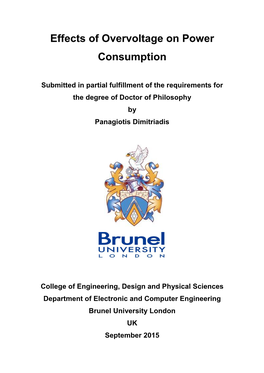 Effects of Overvoltage on Power Consumption