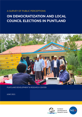 Survey of Public Perceptions on Local Elections in Puntland