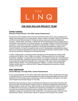 The High Roller Project Team