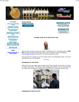 YNA Newsletter 1 of 12