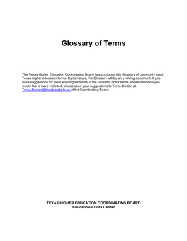 Glossary of Data Terms