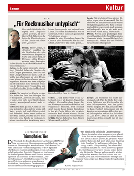 „Für Rockmusiker Untypisch“ Hochglanzmagazinen