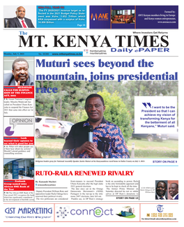 July 5, 2021 Mt Kenya Times Epaper.Indd