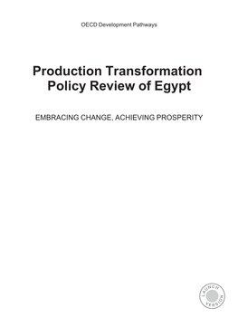 Production Transformation Policy Review of Egypt