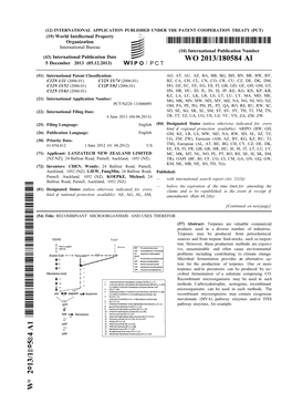 WO 2013/180584 Al 5 December 2013 (05.12.2013) P O P C T