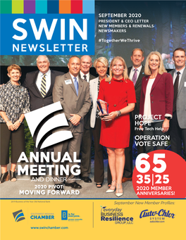 SWIN Chamber September 2020 Newsletter