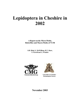 Lepidoptera in Cheshire in 2002