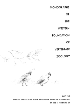 Parallel Variation in North and Middle American Screech-Owls