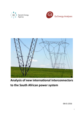 Analysis of New International Interconnectors to the South African Power System