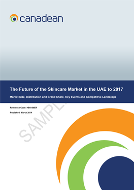 The Future of the Skincare Market in the UAE to 2017