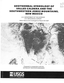 Geothermal Hydrology of Valles Caldera and the Southwestern Jemez Mountains, New Mexico