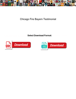 Chicago Fire Bayern Testimonial