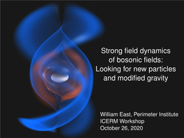 Strong Field Dynamics of Bosonic Fields