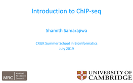 Introduction to Chip-Seq