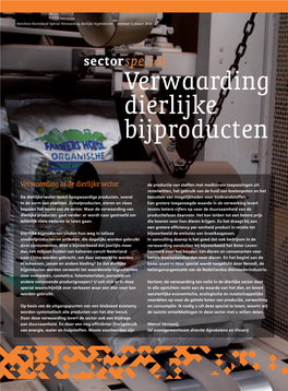 Verwaarding Dierlijke Bijproducten | Nummer 3, Maart 2010